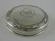 Antique Edwardian Solid Silver Top Glass Vanity Jar Ribbon & Thread D Bham 1910 Boxes photo 5