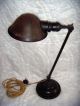 Antique Industrial Age Table Lamp Adjustable Factory Lighting Steam Punk Orig. Mid-Century Modernism photo 1