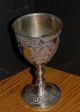 Vtg Ornate Silverplate Gothic Goblet / C & Co Castle Cups & Goblets photo 2