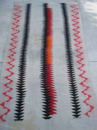 1890s Antique Transitional Navajo American Indian Weaving Blanket Rug 82 