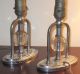 Vintage Chrome And Glass Art Deco Lamp Lamps photo 3