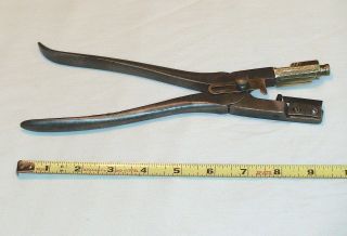 Antique (circa 1906) Buttonhole Maker By R.  Heinisch - Sewing - Leather - Tool photo
