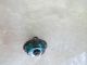 Antique Brass Berry Pin Shank Transparent Teal Green Glass Waistcoat Button Buttons photo 6