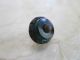 Antique Brass Berry Pin Shank Transparent Teal Green Glass Waistcoat Button Buttons photo 8