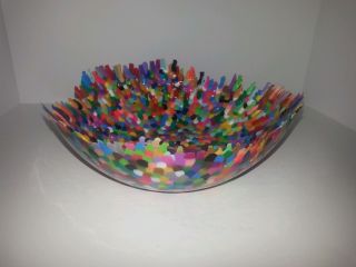 70s Art Bowl Centerpiece.  Made By Duralex France Or Made In A Duralex Bowl? photo