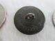 Antique 1851 Goodyear Dark Brown Rubber Relief Dots Square Design Button 11/16 
