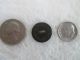 Antique 1851 Goodyear Dark Brown Rubber Relief Dots Square Design Button 11/16 