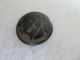Antique Etched Wooden Water Well Picture Scene Japanned Black Brass Button 3/4 