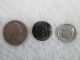 Antique Etched Wooden Water Well Picture Scene Japanned Black Brass Button 3/4 