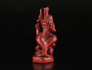 Collectable Decoration Boxwood Exquisite Dragon Statue Furnishing Articles photo