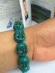 Collectibles Handwork Turquoise Carved Skeleton Lovely Exorcism Bracelet Bracelets photo 1