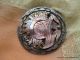 2448 – Carved Pearl Wheat Sheaf And Steel Sickle Antique Button,  Needs Tlc Buttons photo 3