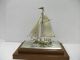 The Silver Sailboat Of The Most Wonderful Japan.  Japanese Antique. Other Antique Sterling Silver photo 1