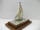 The Silver Sailboat Of The Most Wonderful Japan.  Japanese Antique. Other Antique Sterling Silver photo 2