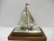 The Silver Sailboat Of The Most Wonderful Japan.  Japanese Antique. Other Antique Sterling Silver photo 3