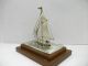 The Silver Sailboat Of The Most Wonderful Japan.  Japanese Antique. Other Antique Sterling Silver photo 4