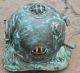 U.  S Navy Mark Iv Diving Divers Helmet Solid Brass Real Antique 18 