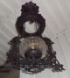 C.  1870s B&h Cast Iron Horse Pulley Counterweight Hanging Oil Lamp Fixture & Font Chandeliers, Fixtures, Sconces photo 4