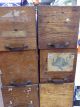 Six Heller Made Vintage Hardware Store Wood And Metal Stock Drawers Box Boxes Other Mercantile Antiques photo 10