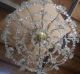 Grand French Rococo Antique Vtg Crystal 4 Teir 18 Light Chandelier Brass Canopy Chandeliers, Fixtures, Sconces photo 9
