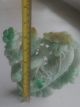 Vivid Natural Jadeite Jade Carved By Hand Towel Gourd Statue Other Antique Chinese Statues photo 4