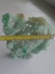Vivid Natural Jadeite Jade Carved By Hand Towel Gourd Statue Other Antique Chinese Statues photo 5