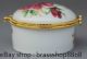 Chinese White Porcelain Jewellery Jewel Box Peony Flower Circular Other Antique Chinese Statues photo 1