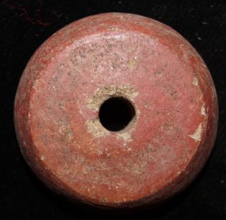Pre - Columbian Aztec Spindle Whorl 100 Bc - 500 Ad Teotihuacan photo