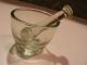 Mortar And Pestle Clear Glass 2 Oz Mortar Cup With Pouring Spout Vintage 481 Mortar & Pestles photo 2