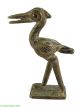 Goldweight Cast Brass Crane Bird Asante Ghana Africa Other African Antiques photo 1