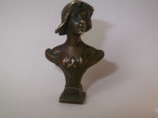 Art Nouveau French Bronze Figural Seal photo