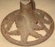 Antique Cast Iron Lawn Sprinkler With 3 - Arm Brass Spray Nozzles And 5 - Leaf Base Garden photo 3