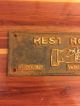 Old Cast Iron Segregation Sign Rest Rooms White Only Cotton Belt Route July 1927 Signs photo 1