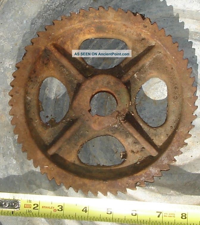 Vintage Industrial Decor Steel/cast Iron Gears Sprockets Steampunk Base Other Mercantile Antiques photo