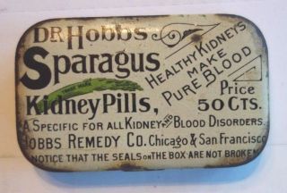 Over 100 Yr Old Dr.  Hobbs Sparagus Pills - - San Francisco And Chicago photo