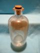 Vintage U.  S.  Industrial Chemical Co.  Ethyl Alcohol Glass Bottle W/ Cork Stopper Bottles & Jars photo 3