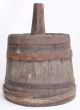 Circa 1800 - 1850s Wood Cider Or Sap Bucket Maker Marked From Maine Primitives photo 1
