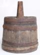 Circa 1800 - 1850s Wood Cider Or Sap Bucket Maker Marked From Maine Primitives photo 2