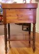 Vtg Willett Wildwood Solid Cherry Wood 2 Drawer Stand Twisted Rope Turned Legs 1900-1950 photo 4