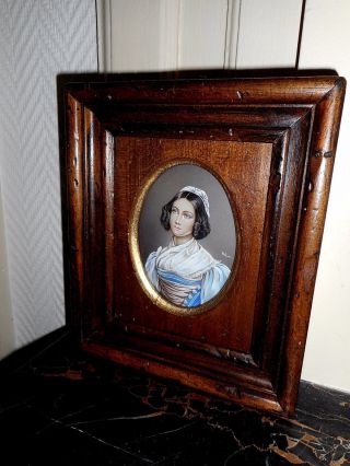 Miniature Painted 19th C 