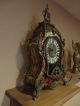 French Style Boulle & Bronze Mounted Mantel Clock With Enamel Numbers,  Fhs Clocks photo 2