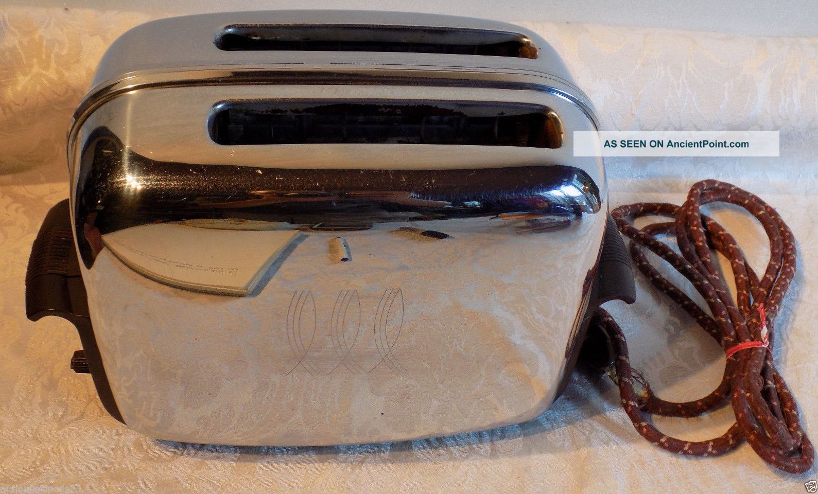 Vintage 1950 ' S Toastmaster Chrome Automatic Pop Up Toaster 1b14 2 Slice Nr Toasters photo
