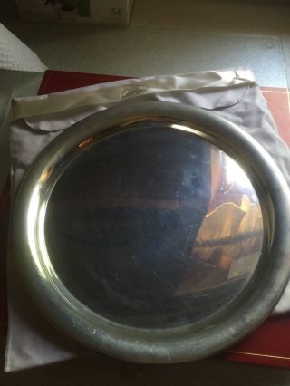 Cartier Polished Pewter Presentation Tray 11 