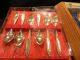 Grosvenor Christine 6 Teaspoons & 6 Coffee Spoons Epns A1 Boxed Silverplate photo 1
