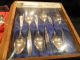 Grosvenor Christine 6 Teaspoons & 6 Coffee Spoons Epns A1 Boxed Silverplate photo 2