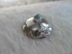 Antique Pre 1940 Navajo Turquoise Sterling Silver Button 3/4 