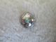 Antique Pre 1940 Navajo Turquoise Sterling Silver Button 3/4 