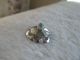 Antique Pre 1940 Navajo Turquoise Sterling Silver Button 3/4 
