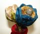 Antique Victorian Velvet Rose In Vase Sewing Thimble Mini Perfume Bottle Holder Other Antique Sewing photo 8