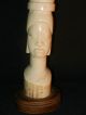 Antique Large Circa 1900 African Female On Wooden Base Other Asian Antiques photo 3